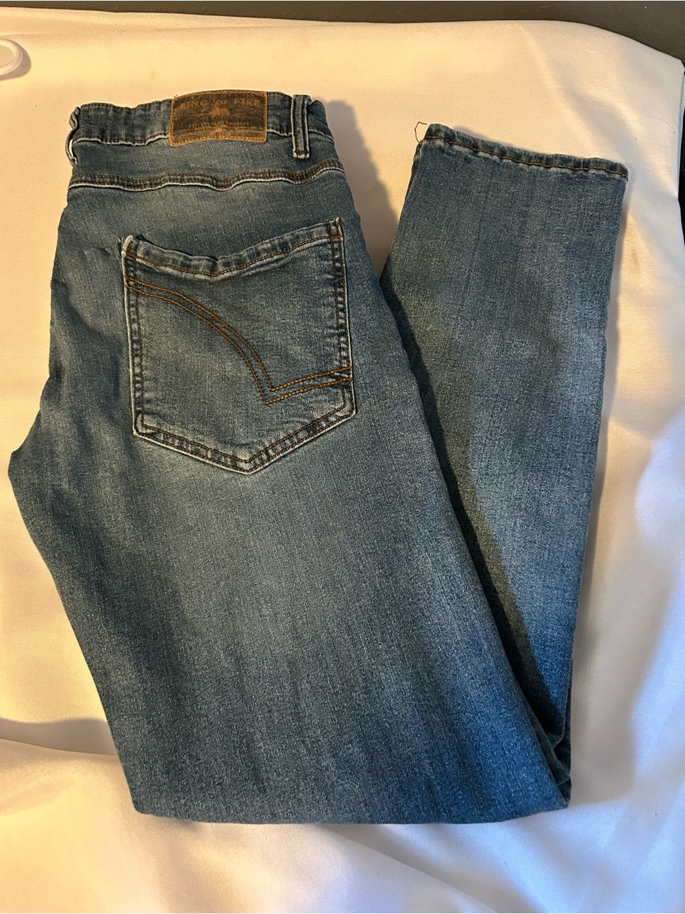 Ring of Fire Men's Straight Jeans - Medium Blue Denim